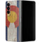 Colorado Flag Dark Wood Galaxy Z Fold4 5G Skin